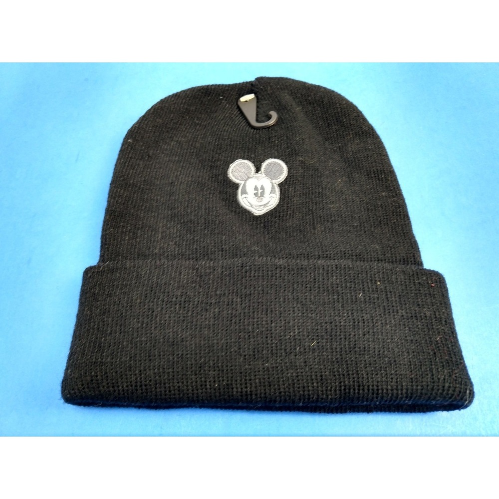 Walt Disney World Black Mickey Mouse Knit Winter Hat Beanie